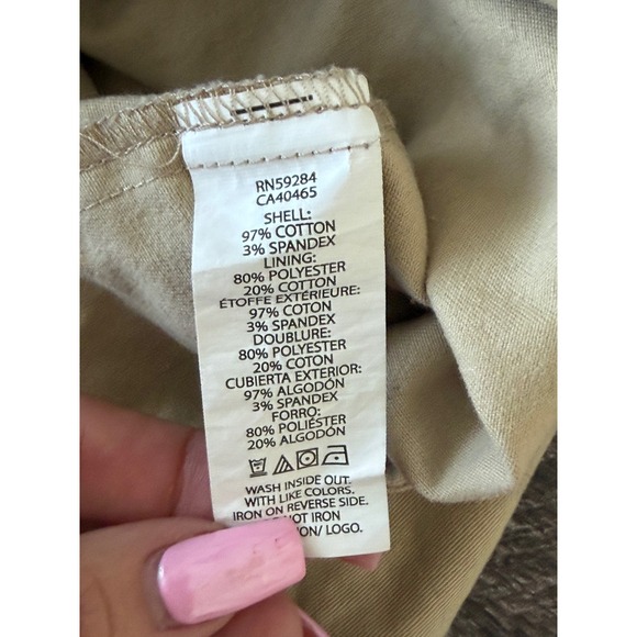 The Childrens Place Girls Tan Sleeveless Jumper Dress Uniform School Bow Size 5T - Picture 4 of 4